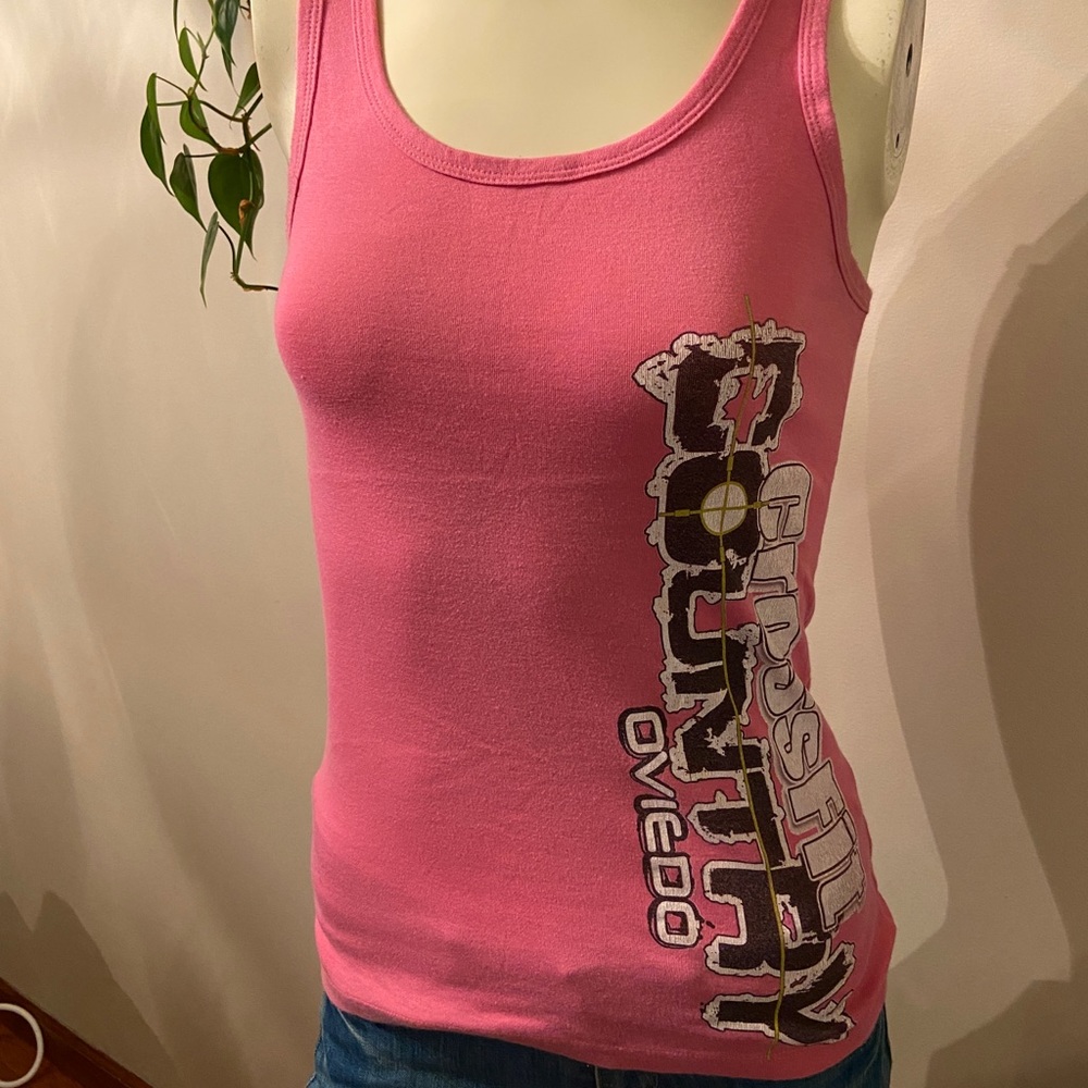 CrossFit workout tank pink size M
